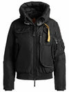 Women's GOBI Hooded Bomber Padded Jacket Black - PARAJUMPERS - BALAAN 2