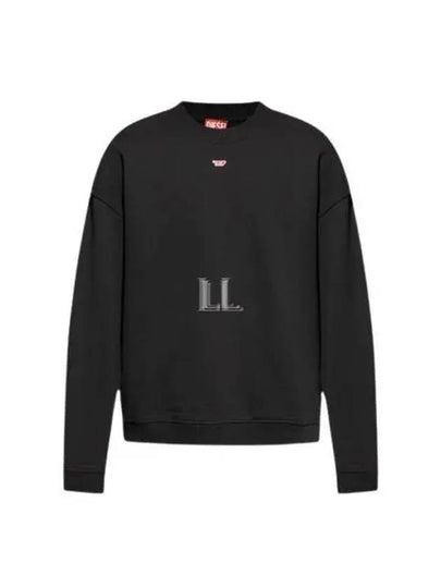 S Box D Logo Patch Sweatshirt Black - DIESEL - BALAAN 2