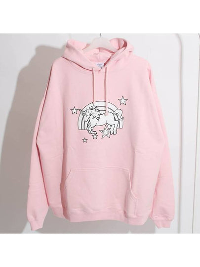 Unicorn Print Oversized Fit Hoodie Pink - VETEMENTS - BALAAN 2