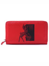 Bambi Leather Long Wallet Red - GIVENCHY - BALAAN 3