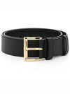 Saffiano Leather Beltt Nero - PRADA - BALAAN 2