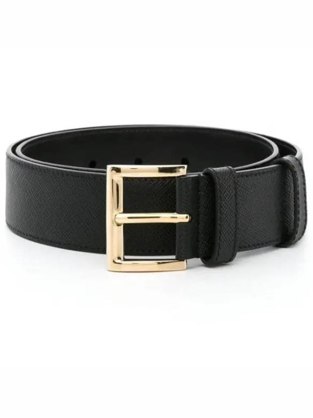 Saffiano Leather Beltt Nero - PRADA - BALAAN 2