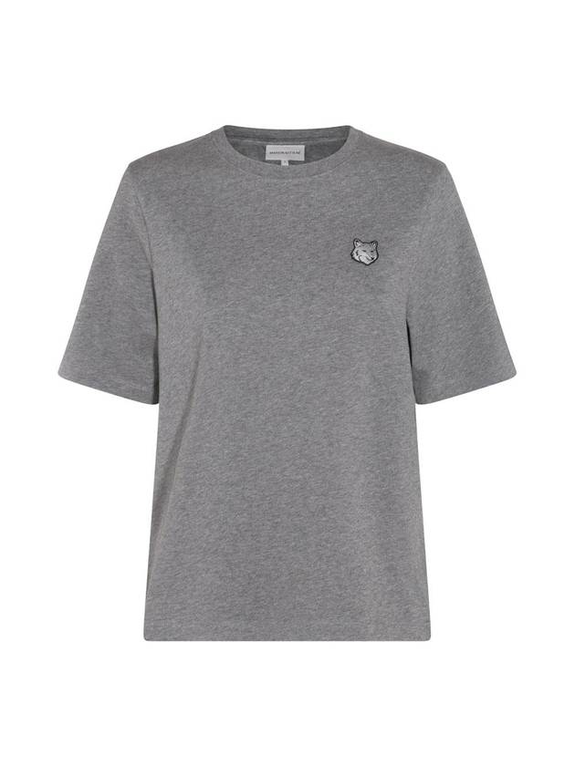 Bold Fox Head Patch Comfort Short Sleeve T-Shirt Grey - MAISON KITSUNE - BALAAN 1