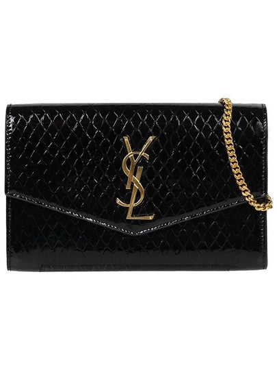 Envelope Mini Chain Wallet Black - SAINT LAURENT - BALAAN 2