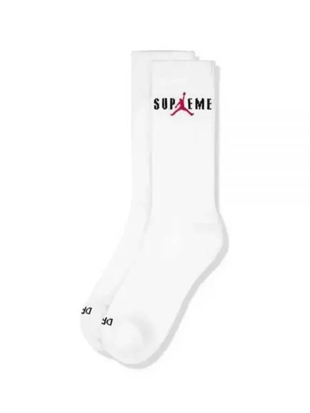 X Jordan Crew Socks 2 Pack White 238992 - SUPREME - BALAAN 1