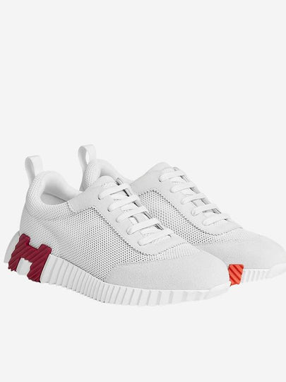 Bouncing Mesh Low Top Sneakers Blanc White - HERMES - BALAAN 2