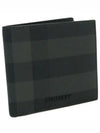 Vintage Check Logo Half Wallet Charcoal - BURBERRY - BALAAN 2