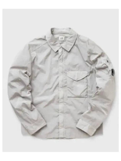 Men's Chrome R Over Shirt Zip Up Jacket Grey - CP COMPANY - BALAAN 2