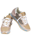 Height Raising Insole Suede Low Top Sneakers Camel Leopard - PHILIPPE MODEL - BALAAN 3