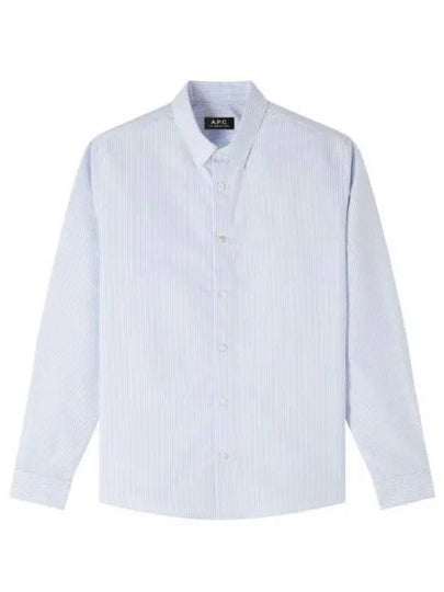 Greg Long Sleeve Shirt Blue - A.P.C. - BALAAN 2