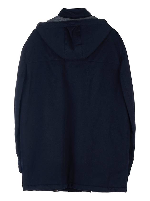 Men's Pocket Hooded Jacket Navy - BRUNELLO CUCINELLI - BALAAN.