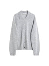 Evening Polo Cardigan Dust Melange - OUR LEGACY - BALAAN 1