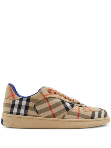 Terrace Check Low Top Sneakers Beige - BURBERRY - BALAAN 1