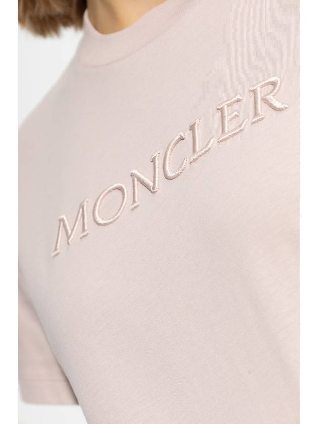 Moncler T-shirt With Logo, Women's, Pink - MONCLER - BALAAN 5