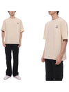 Bold Fox Head Patch Oversized Short Sleeve T-Shirt Beige - MAISON KITSUNE - BALAAN 2