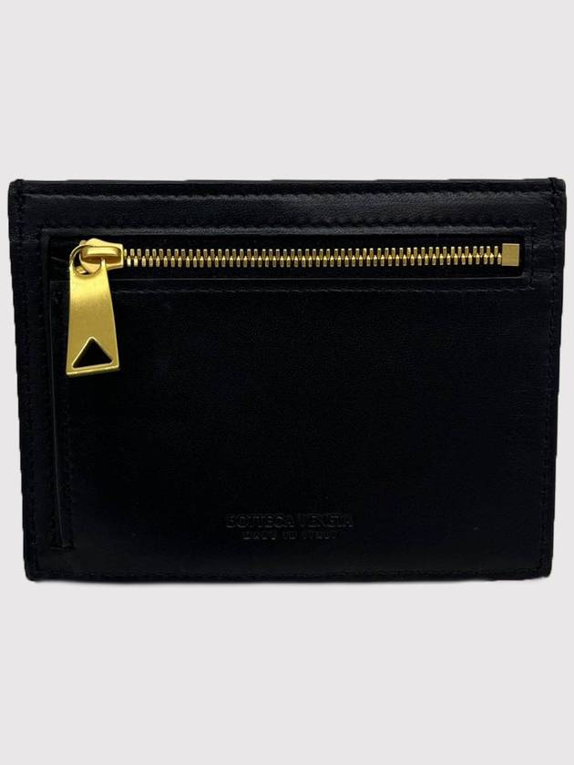 Intrecciato Leather Card Wallet Black - BOTTEGA VENETA - BALAAN 7