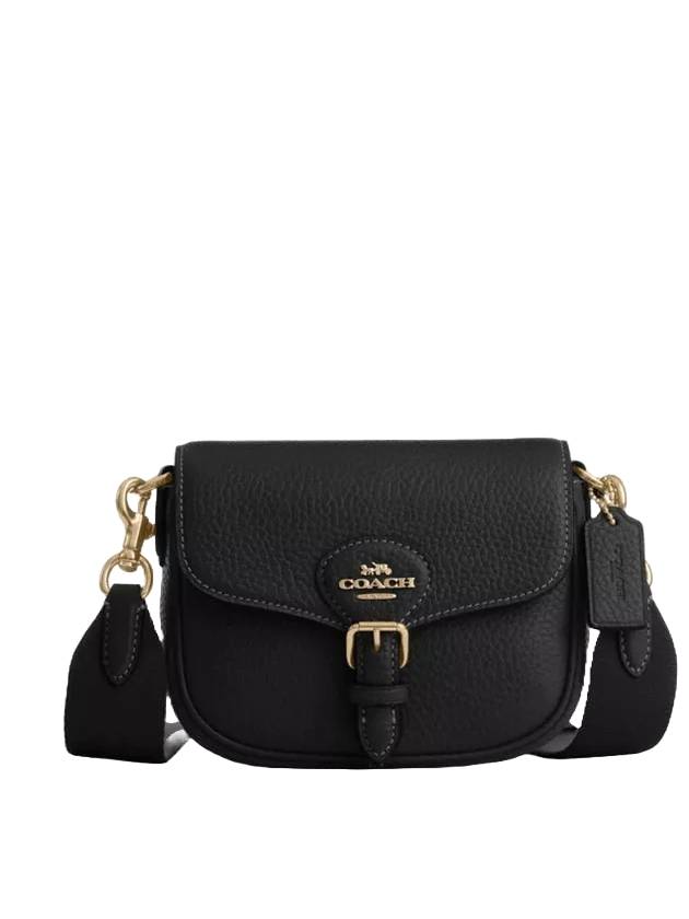 Amelia Small Sandle Cross Bag Black - COACH - BALAAN 1