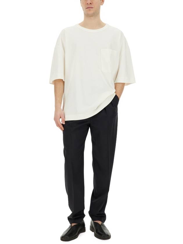 Boxy Short Sleeve T-Shirt Chalk - LEMAIRE - BALAAN 2