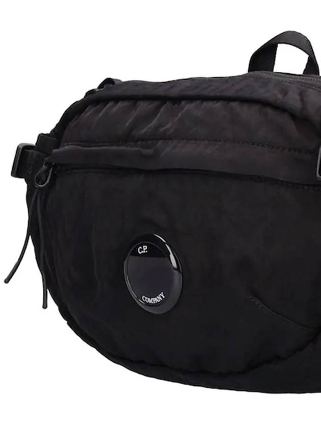 CP CP Company Signature Lens Patch Nylon Belt Hip Sack Black - CP COMPANY - BALAAN 3