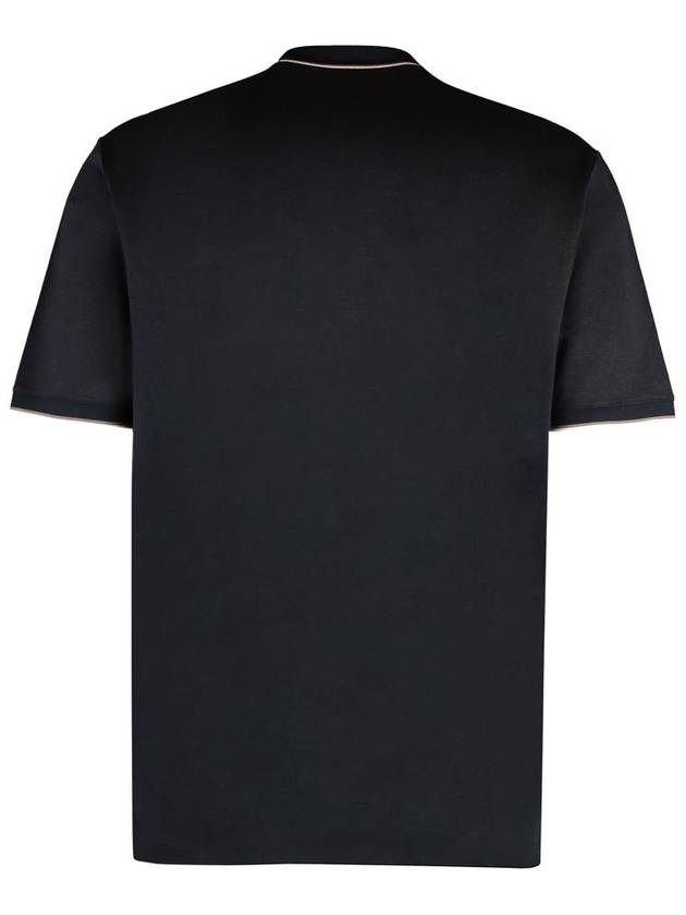 Giorgio Armani Short Sleeve Cotton Blend Polo Shirt - GIORGIO ARMANI - BALAAN 2