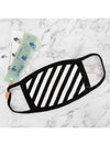 Diag Stripe Mask White Black - OFF WHITE - BALAAN.