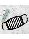 Diag Stripe Mask White Black - OFF WHITE - BALAAN 2