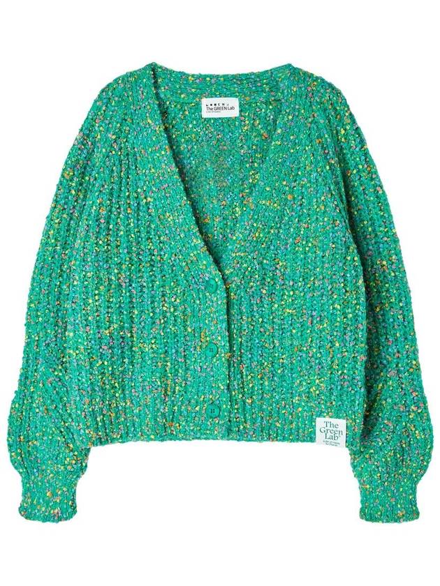 Nep Yarn Crop Cardigan Green - THE GREEN LAB - BALAAN 7