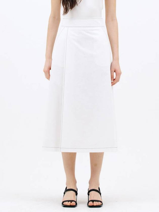 stitch skirt white - JUN BY JUN K - BALAAN 1
