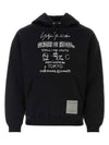 24SS Men's Logo Printing Hooded Sweatshirt HST83288 2 Black BPG - Y-3 - BALAAN 1