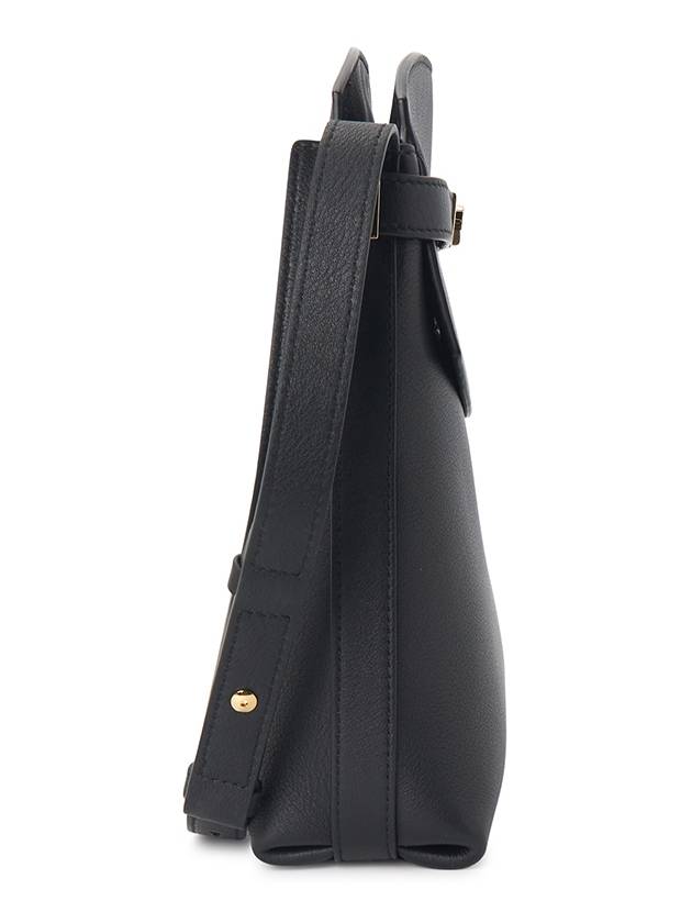 Hug Messenger Cross Bag Black - SALVATORE FERRAGAMO - BALAAN 3