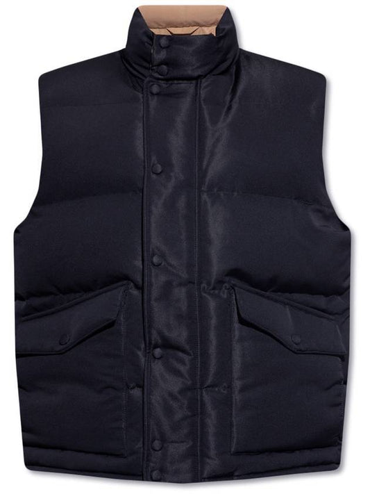 Men's Quilted Padded Vest Black - ALEXANDER MCQUEEN - BALAAN.