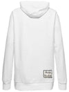 Back Label Patch Hooded Top White - ACNE STUDIOS - BALAAN 4