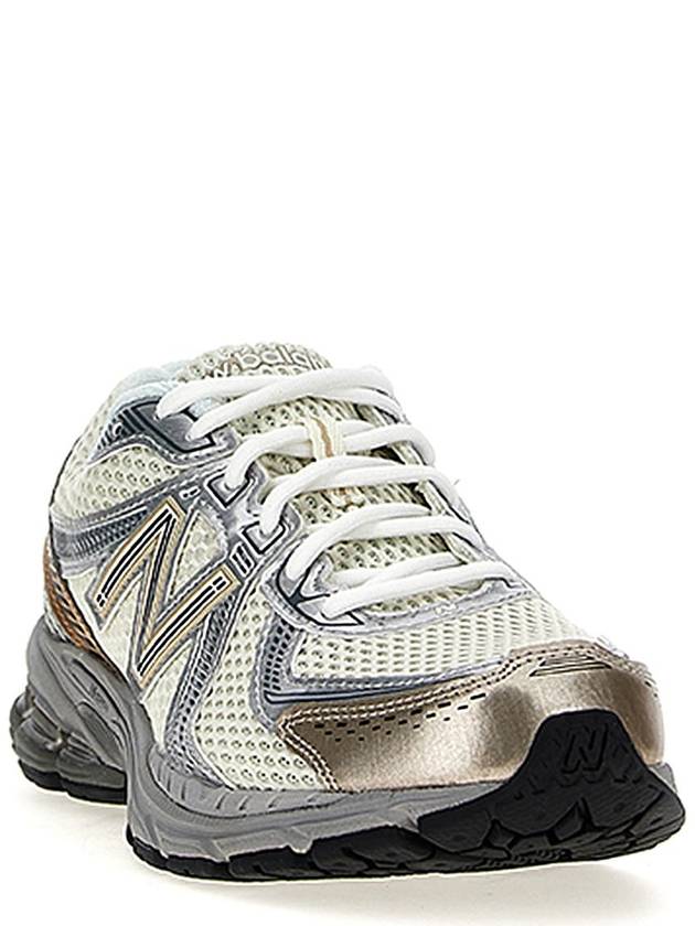 860V2 Goldmetallic Low-Top Sneakers Sea Salt - NEW BALANCE - BALAAN 4