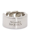 Men's Logo Chain Ring Silver - ALEXANDER MCQUEEN - BALAAN 3