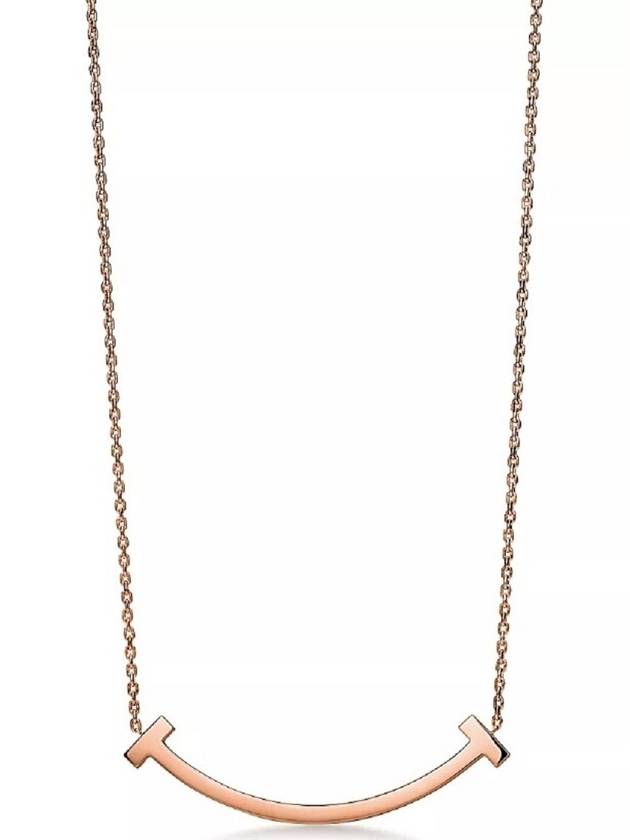 Tiffany T Smile Medium Pendant Rose Gold - TIFFANY & CO. - BALAAN 1