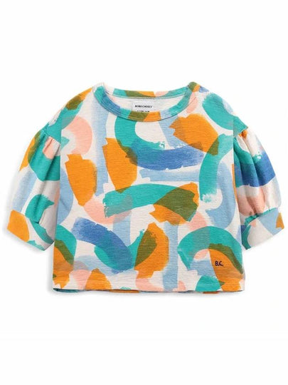 Kids Brush Printing All Over T Shirt 122AC018 110 - BOBO CHOSES - BALAAN 2