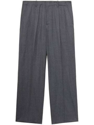 Pleated Detail Straight Pants Grey - OUR LEGACY - BALAAN 1