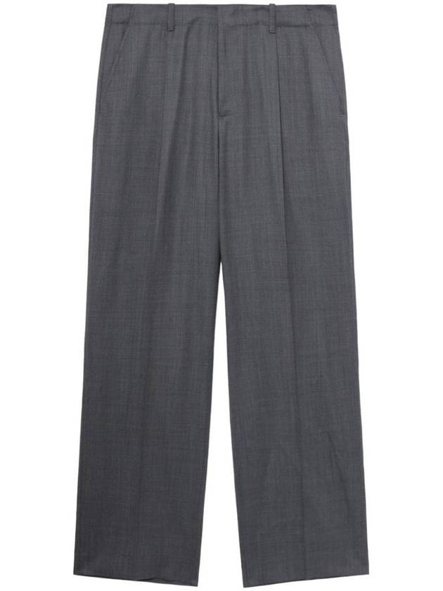 Pleated Detail Straight Pants Grey - OUR LEGACY - BALAAN 1