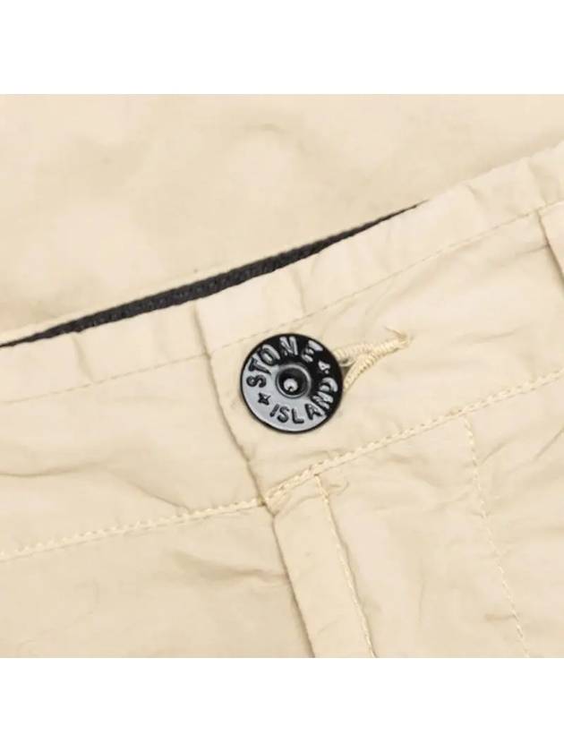 Stretch Cotton Tela Paracadute Cargo Pants Beige - STONE ISLAND - BALAAN 5