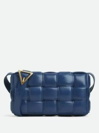 Gold Padded Cassette Cross Bag Navy - BOTTEGA VENETA - BALAAN 2