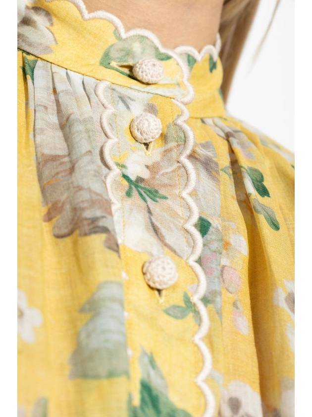 Zimmermann Shirt With Floral Pattern, Women's, Yellow - ZIMMERMANN - BALAAN 5