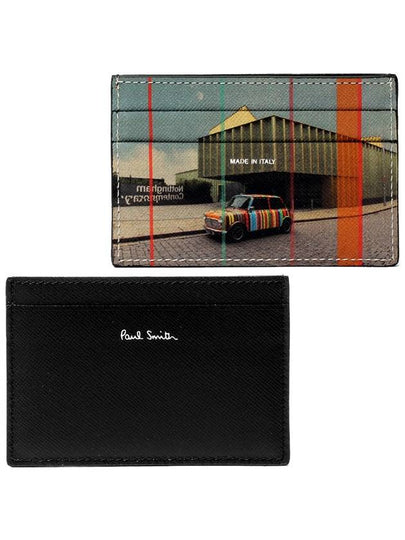 Logo Rainbow Car Card Wallet Black - PAUL SMITH - BALAAN 2