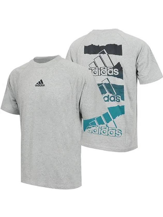 Essentials Loose Fit Short Sleeve T-Shirt Grey - ADIDAS - BALAAN 3