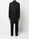 Men's Virgin Wool Single Coat Black - AMI - BALAAN 6