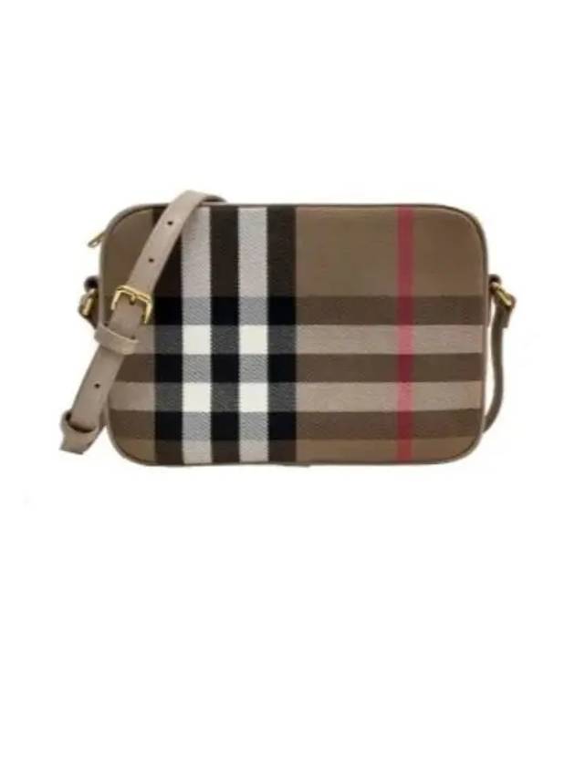 Check Camera Cross Bag Beige - BURBERRY - BALAAN 3