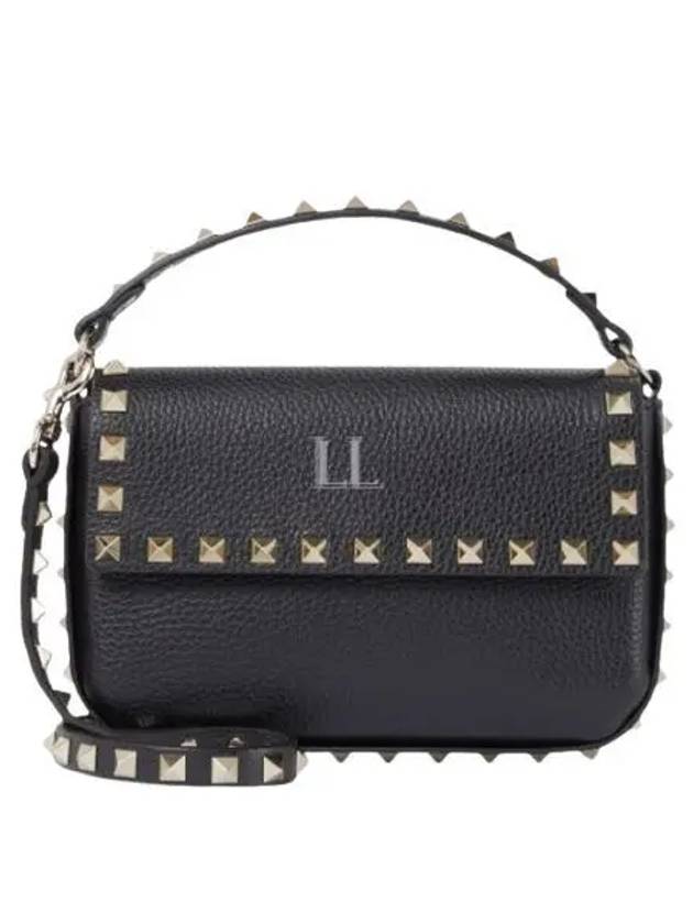 Rockstud Chain Cross Bag Black - VALENTINO - BALAAN 2