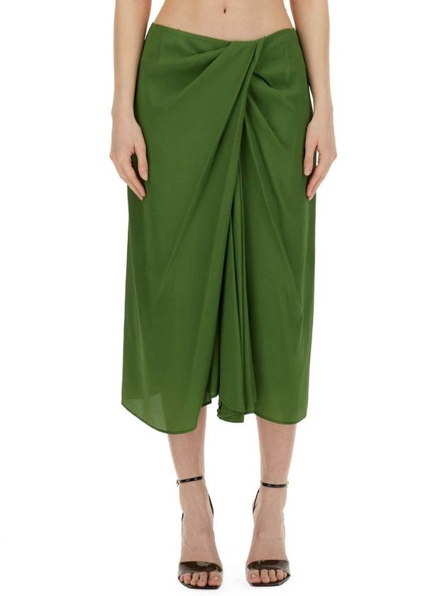 Dries Van Noten Silk Blend Skirt - DRIES VAN NOTEN - BALAAN 1