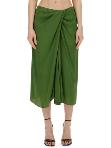 Dries Van Noten Silk Blend Skirt - DRIES VAN NOTEN - BALAAN 1