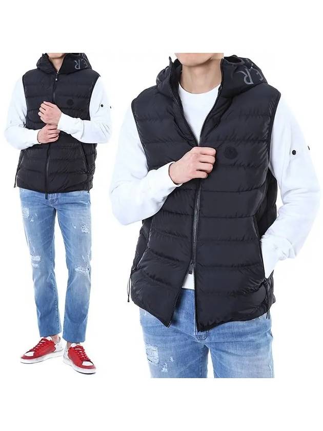 Nubiera Logo Down Vest Black - MONCLER - BALAAN 2