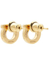 Gancini Crystal Small Earrings Gold - SALVATORE FERRAGAMO - BALAAN 5